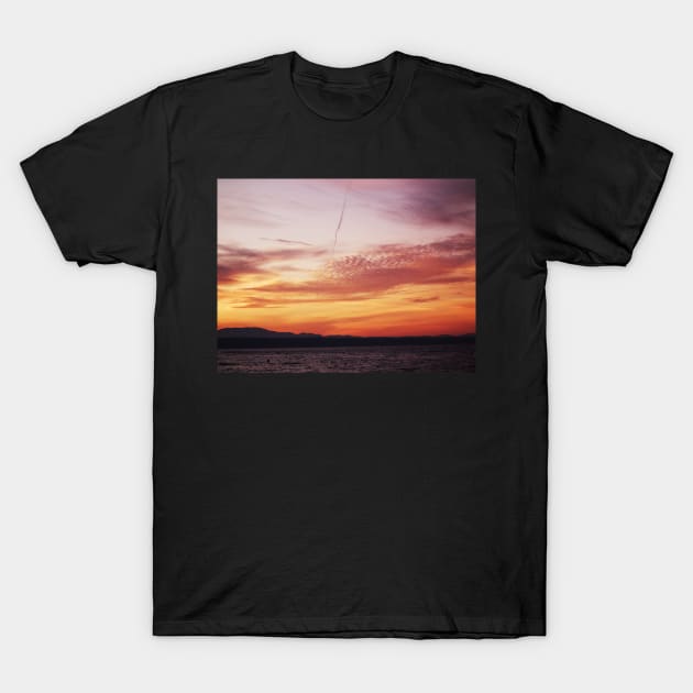 Wispy Warm Sky T-Shirt by TomikoKH19